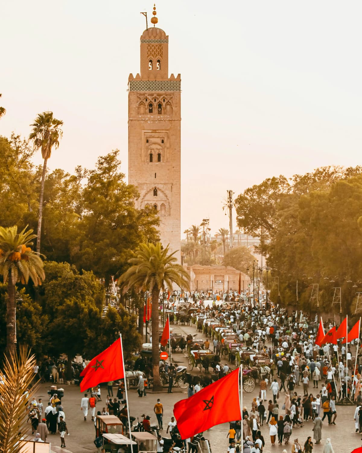 Guided Marrakech city tour through traditional souks and historic streets