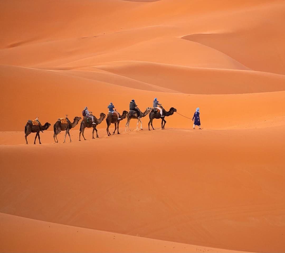 4 day desert tour from Marrakech with camel trekking in the Erg Chebbi dunes