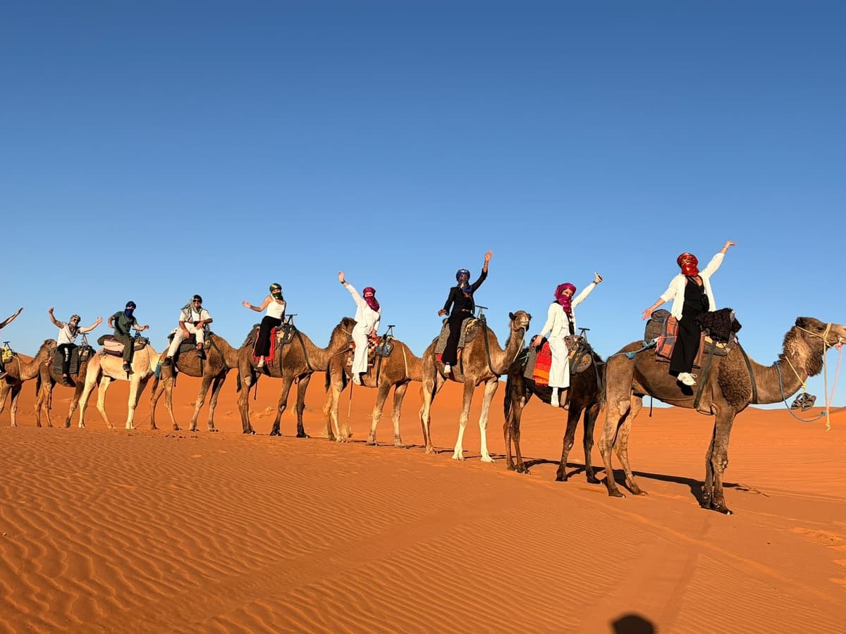 2 days Morocco desert tours from Fes with camel trek and desert camp experience in Merzouga