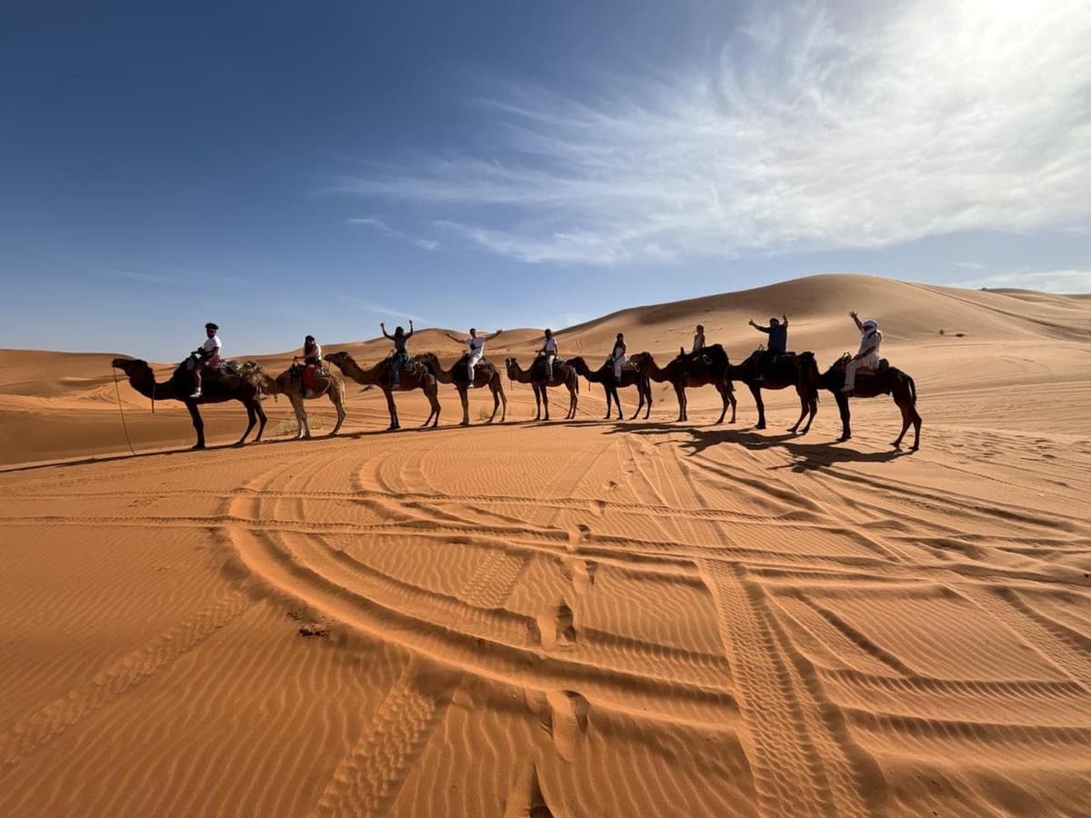 4 days tour from Fes to Marrakech with camel trek and desert camp experience in Merzouga