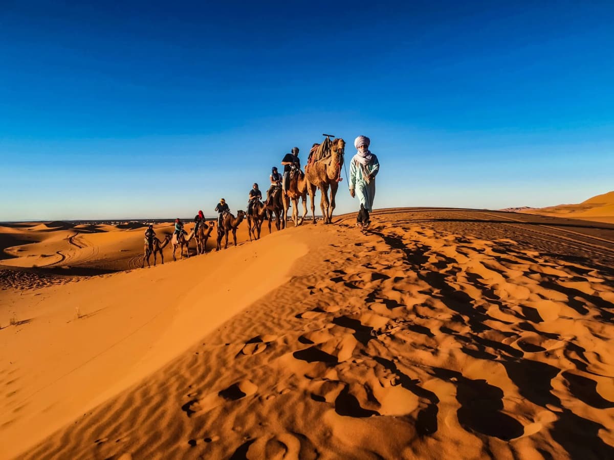 Shared 3 day Sahara desert tour from Marrakech with camel trek in Merzouga